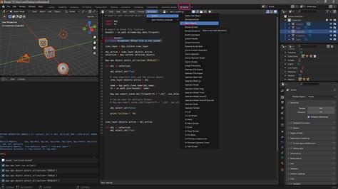 blender select all objects export.